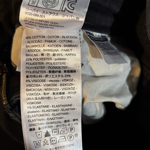 Levi's Black Denim Overalls - Picture 9 of 9